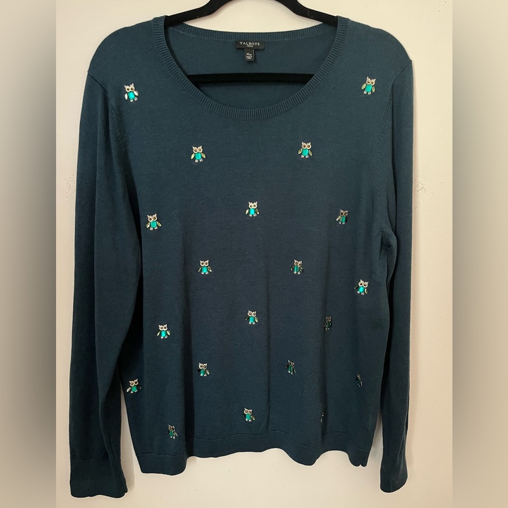 🍁Talbots Owl Sweater🍁